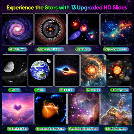 Galaxy Heart Light Projector - Romantic Galaxy 360