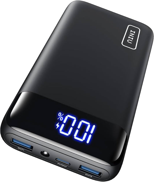INIU Portable Power Bank - 20,000mAh - Front view