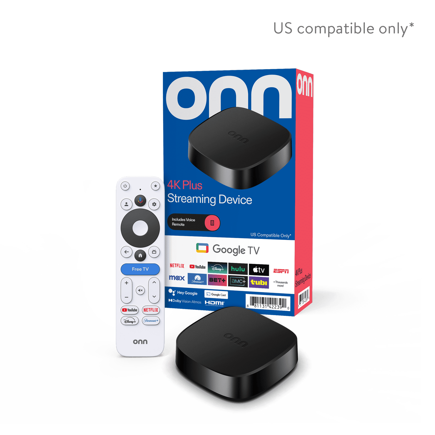 Onn 4K Streaming Device - 4K Streaming Device - Top view