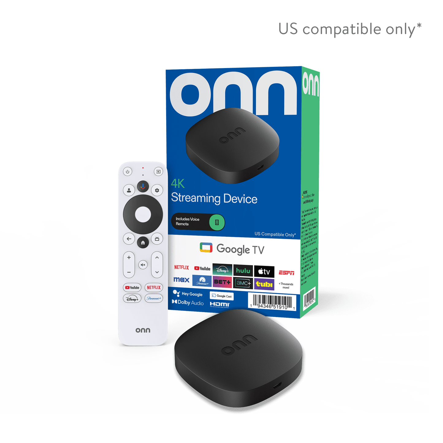 Onn 4K Streaming Device - 4K Streaming Device - Front view