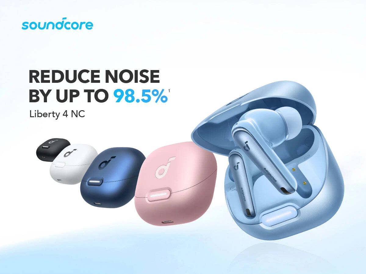 Noise-Cancelling Earbuds - Soundcore Liberty 4 NC Wireless Earbuds
